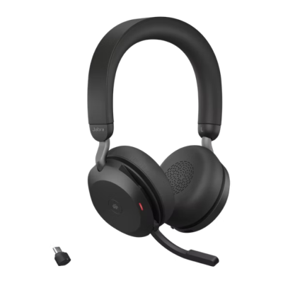 Jabra Evolve2 75, Link380a MS Stereo Stand Black із зарядним пристроєм (27599-999-989)